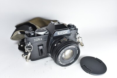 Ricoh XR6 35mm Film SLR Camera Black with 50mm f2 L Lens Tested