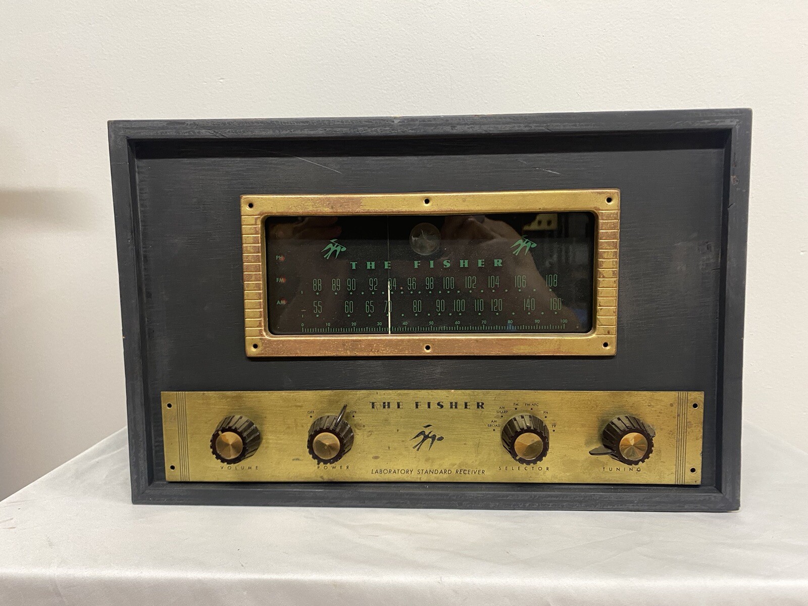 FISHER Mono AM/FM Tube Tuner Preamp Tube Early 50's 50R eBay