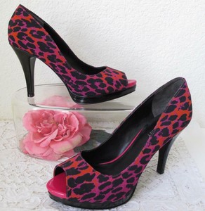 nine west leopard print heels