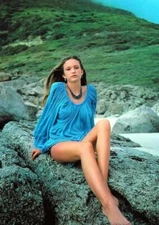 Diane Lane Posing In Blue Dress 8x10 PHOTO PRINT
