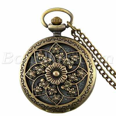 Orologio Portachiavi Orologio Da Taschino Antico In Stile Retro - Meccanismo Al Quarzo, Ciondolo Collana, Unisex Orologio Taschino Retro - Foto 3