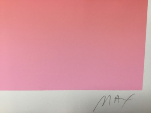 Peter Max Signed 1978 L/E Vintage Serigraph Moonscape I Custom Framed - Picture 5 of 5