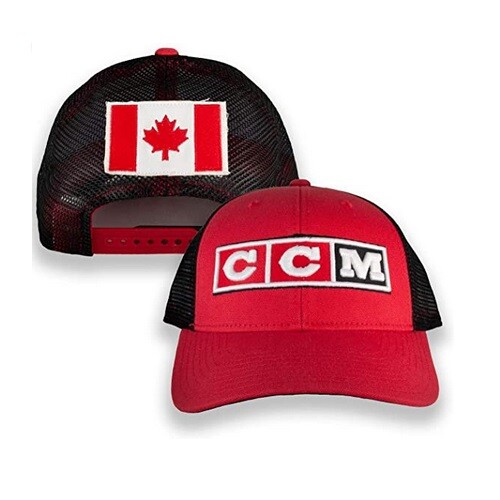 CCM Hockey Team Canada Olympics Mesh Trucker Adjustable Snapback Icon Cap  Hat