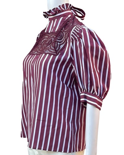 SANDRO Lace Insert Top - Size 1 (AU8) - EUC - Picture 6 of 12