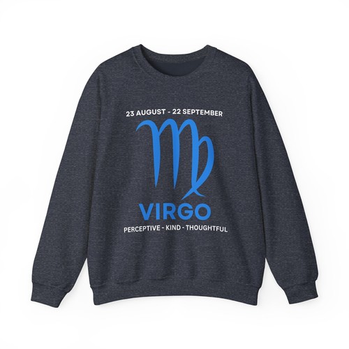 Jungfrau Sternzeichen Sweatshirt, Unisex Rundhalsausschnitt, Horoskop Geburtstagsgeschenk, Anthropologie - Bild 58 von 105