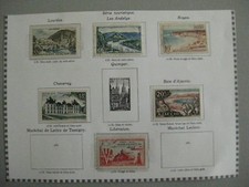 timbres France : année 1954 Y&T n° 976 à 978, 980 à 981 et 983 * et o