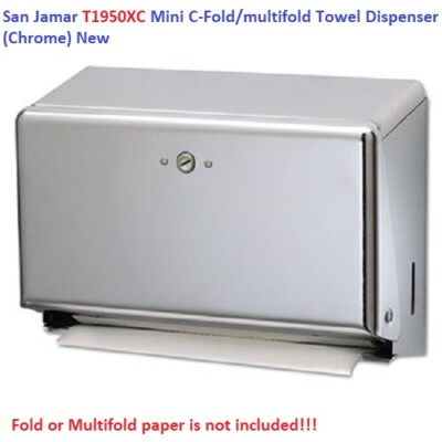 San Jamar T1950XC Mini C-Fold/multifold Towel Dispenser (Chrome) New