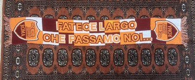 RARE MEN AS ROMA GIALLOROSSI FOOTBALL SOCCER SCARF BUFANDA SCIARPA LENÇO SCHAL