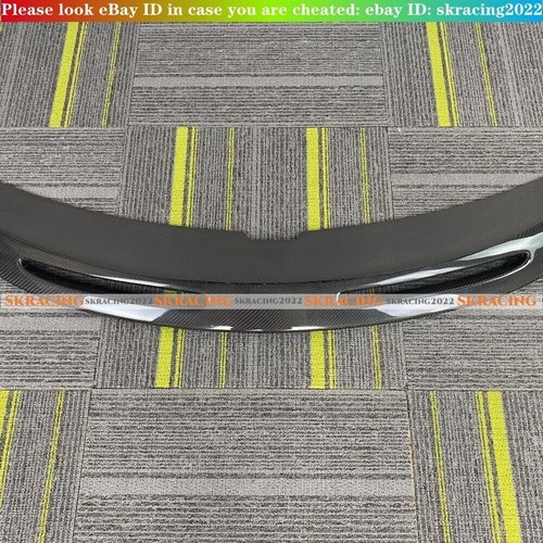 Real Carbon Fiber Rear Trunk Spoiler Wing NEW Style For Tesla Model Y 2020-2021 - Picture 11 of 19