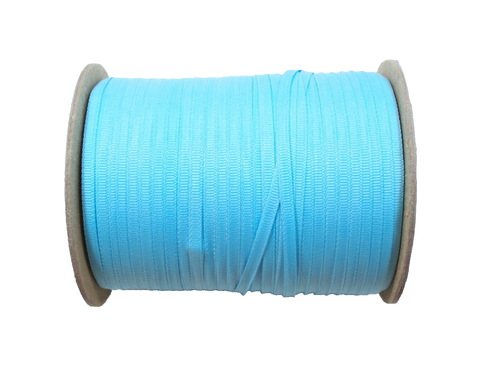 Misty Turquoise Blue Grosgrain Ribbon 1/8" wide x 20 yards, Schiff Nylon, Bn21 - Picture 3 of 3
