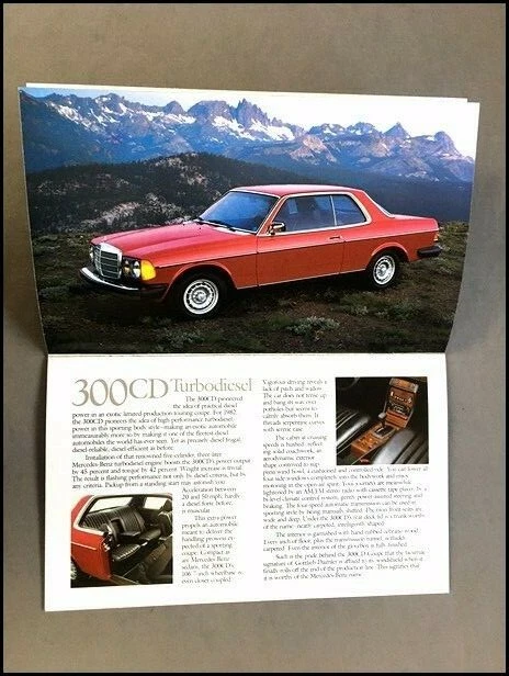 1982 Mercedes Benz 24-page Car Brochure Catalog - 300TD 380SEL 380SL 300D 300CD Foto 3 de 4
