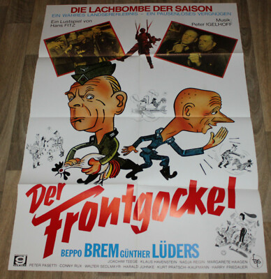 DER FRONTGOCKEL - Org. Plakat A1 -1955- Peter Pasetti, Nadja Regin, Beppo Brem