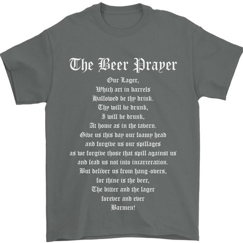 Das Bier Gebet lustiges Alkohol Herren T-Shirt 100% Baumwolle - Bild 5 von 28