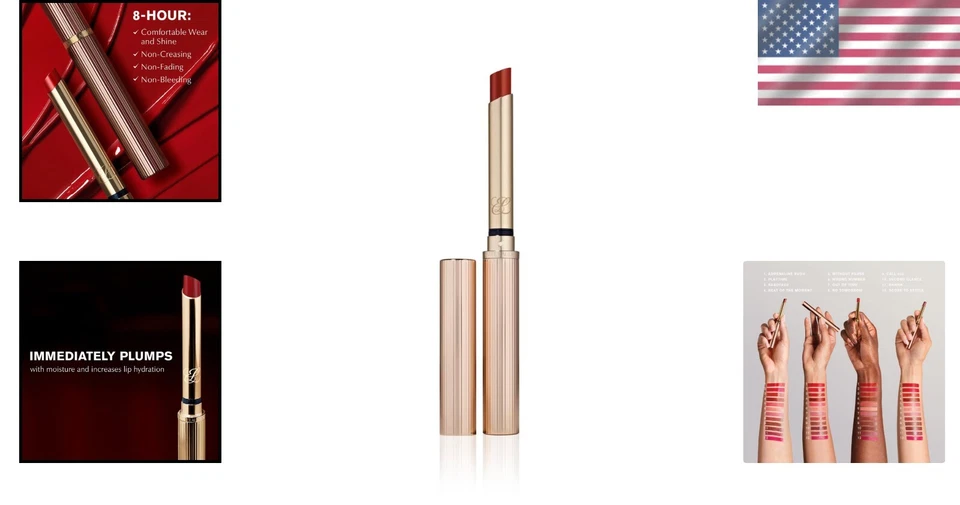 Long-Lasting Slick Shine Lipstick - 222 Heat Of The Moment, Plumping & Hydrating - Image 2 of 4