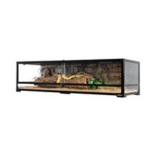Large Reptile Tank 45 Gallon, 360 Full Vision Glass 48  Long  12 82