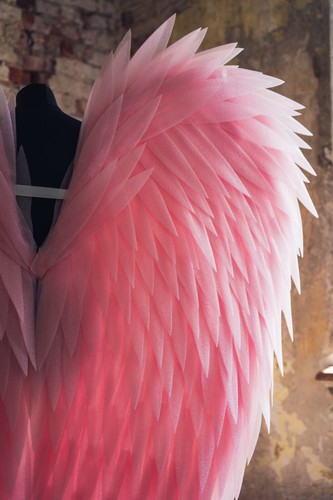 Angel Wings Costume Cosplay Anime Halloween Moveable Articulated Tranparent - 第 11/11 張圖片