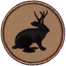 Jackalope Patrol Patch - 2" Round Embroidered Patch