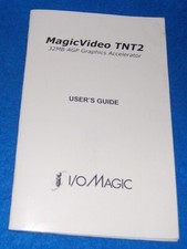 I/O Magic MagicVideo TNT2 32MB AGP Graphics Accelerator Users Guide Manual Only