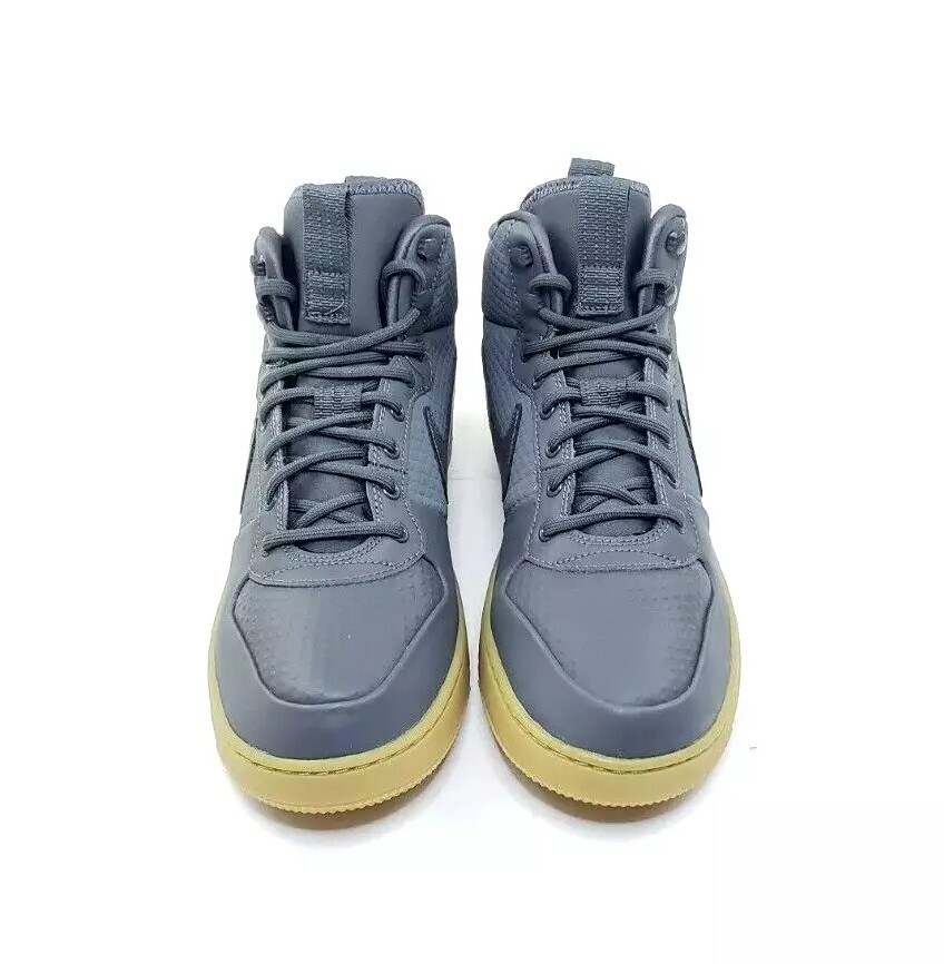 [新品未使用] NIKE COURT BOROUGH MID WINTER NIKE COURT BOROUGH MID WINTER SNEAKERS TRIPLE BLACK MENS 8