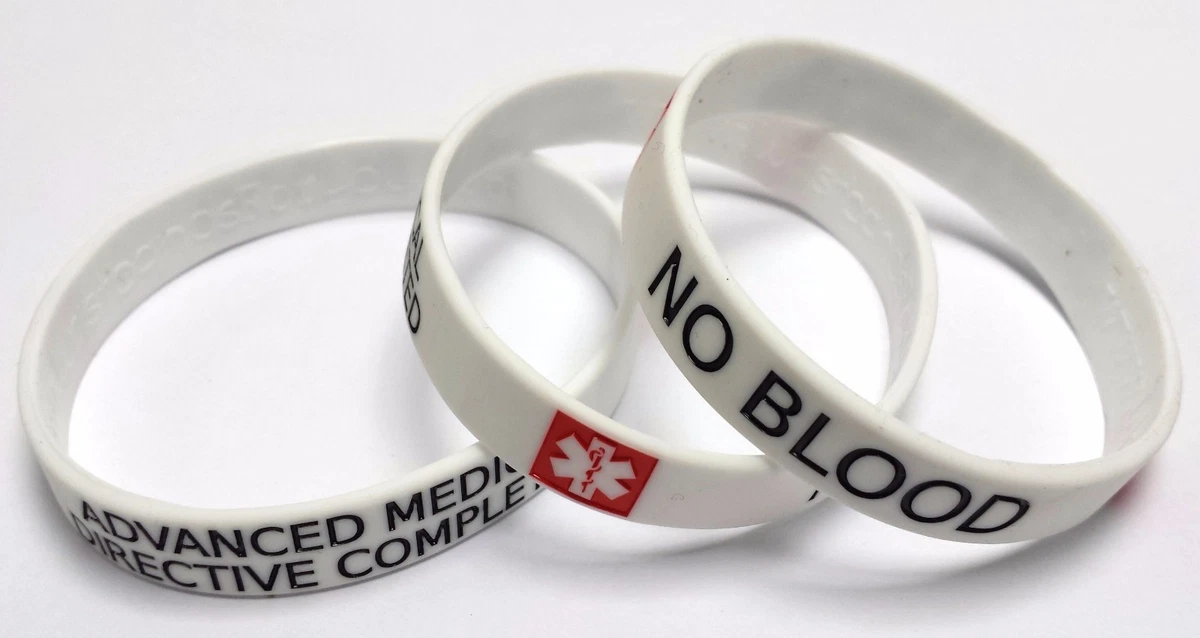 No blood on sale medical alert bracelet
