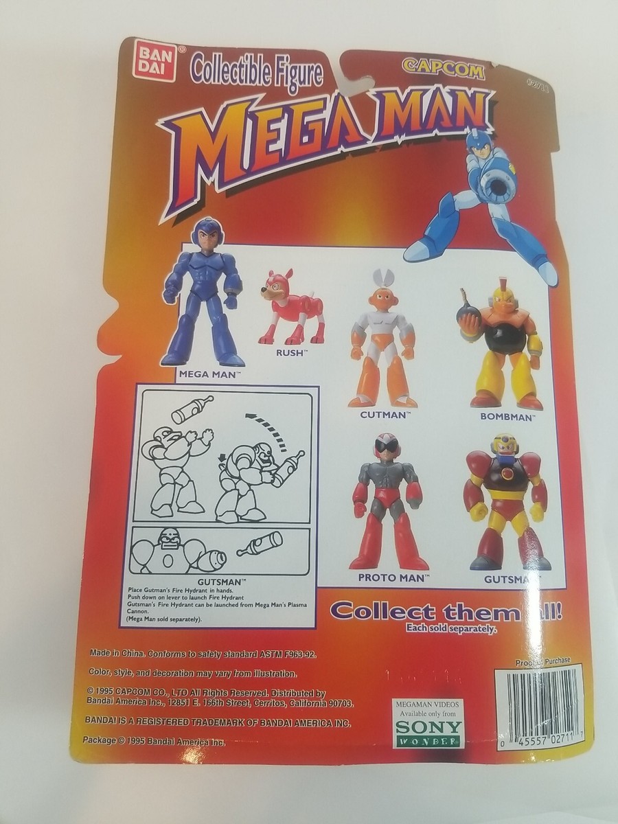 Mega Man Gutsman Series 1 Action Figure MOC/1995 Bandai Mega Man Gutsman Series 1 Action Figure MOC/1995 Bandai