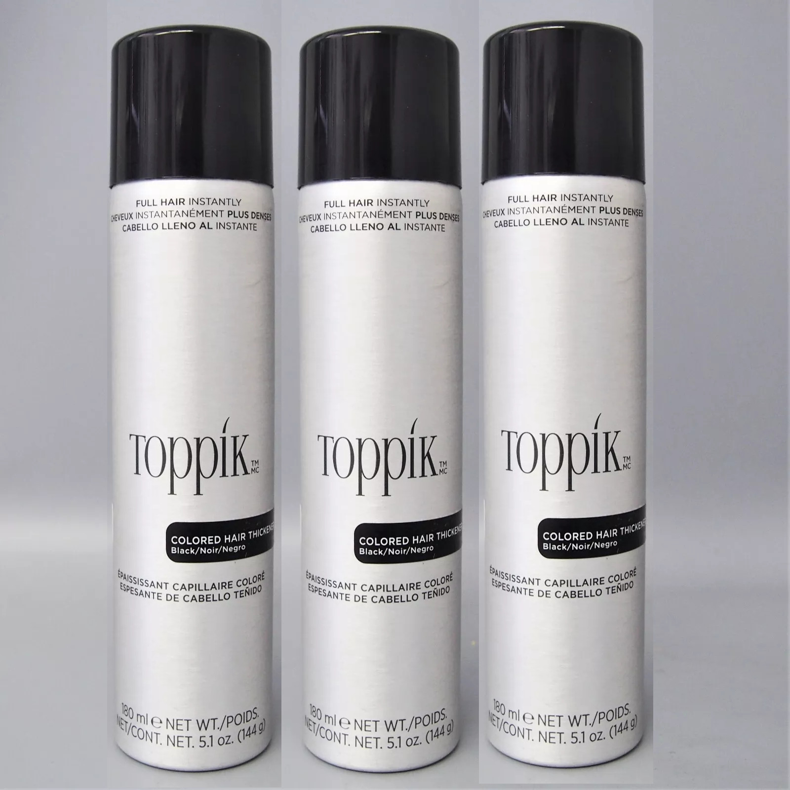 2 УПАКОВКИ - Спрей-загуститель для окрашенных волос Toppik 51 унции -ЧЕРНЫЙ 10590₽
