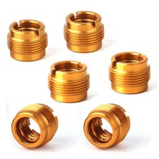 6 PCS Microphone Stand Adapter 5/8 Male to 3/8 Female Threaded Screw Nut