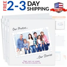 12x12 Scrapbook Refill Pages, 25 Pack Super Heavy Sheet Protectors, Fits 3-Ri...