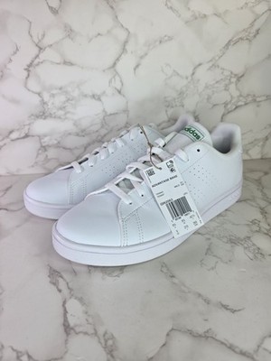 Adidas Advantage Base White Green Mens Sz 9 NEW W Box/tag FREESHIP GZ5300