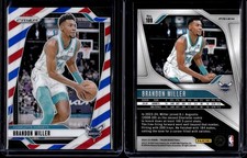 2024-25 Panini Prizm Red White & Blue Prizm #109 Brandon Miller