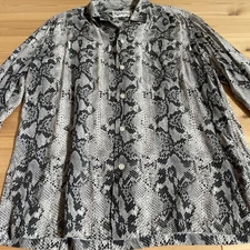 Wakomaria Python Rayon Shirt XL Rare Size