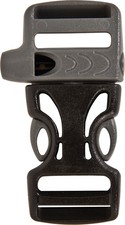 Liberty Mountain 3/4" Grey Buckle Set with Built-In Whistle  Cordlock for