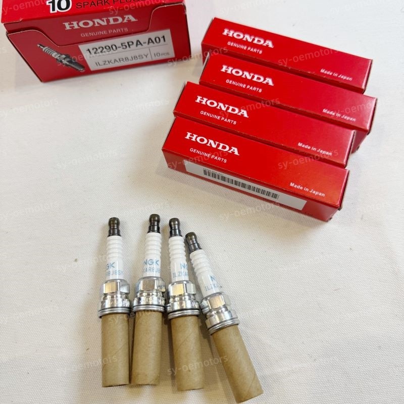 4PCS New NGK Iridium Spark Plugs 12290-5PA-A01 For Honda Volvo 95660 ILZKAR8J8SY