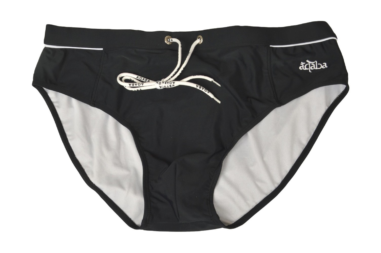 AQABA Badeslip Badeanzug geformt elastisch in der Taille mit Auenkordelzug 8790₽