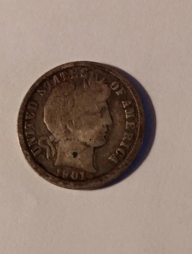 1901 - O  BARBER DIME   GOOD DETAILS   BETTER DATE