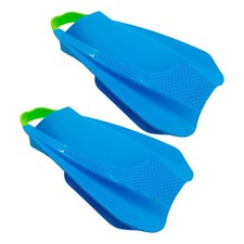 Swim Fins Snorkel Diving Flippers Adjustable Silicone Open Heel Short Training