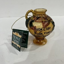 Kurt Adler "Buon Cibo Buon Vino Buoni Amici" Grape Pitcher Glas Ornament 3" NWT