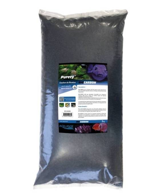 Charbon actif Aquavie Bio Carbon format économique de 5Kg pour grand aquarium et bassin