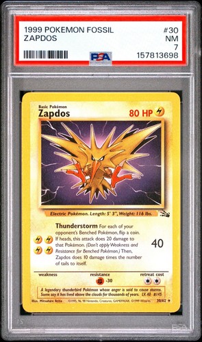 Zapdos (Unlimited) graded PSA 7 for sale on eBay