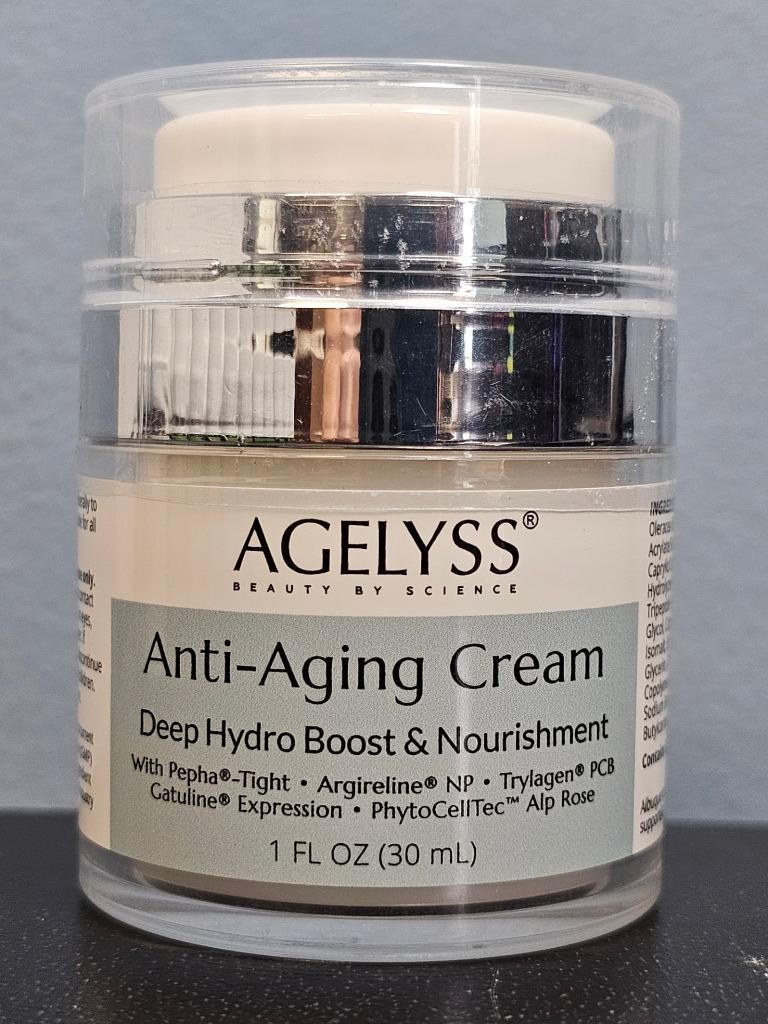 Agelyss Anti-Aging Cream Deep Hydro Boost & Nourishment 1 oz - New / Sealed!
