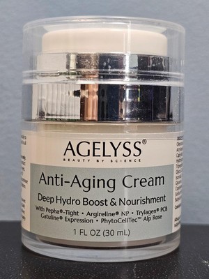 Agelyss Anti-Aging Cream Deep Hydro Boost & Nourishment 1 oz - New / Sealed!