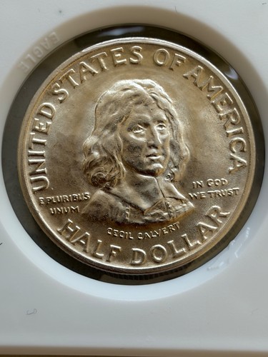 1934 Maryland  Commemorative Half Dollar -- Beautiful AU++ Coin!