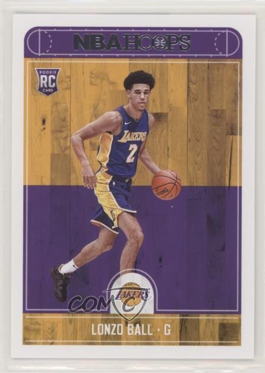 2017-18 Panini NBA Hoops Lonzo Ball #252 Rookie RC 0d1a