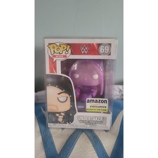 Figura de vinilo Funko Pop WWE Undertaker #69 exclusiva de Amazon Brilla en la oscuridad