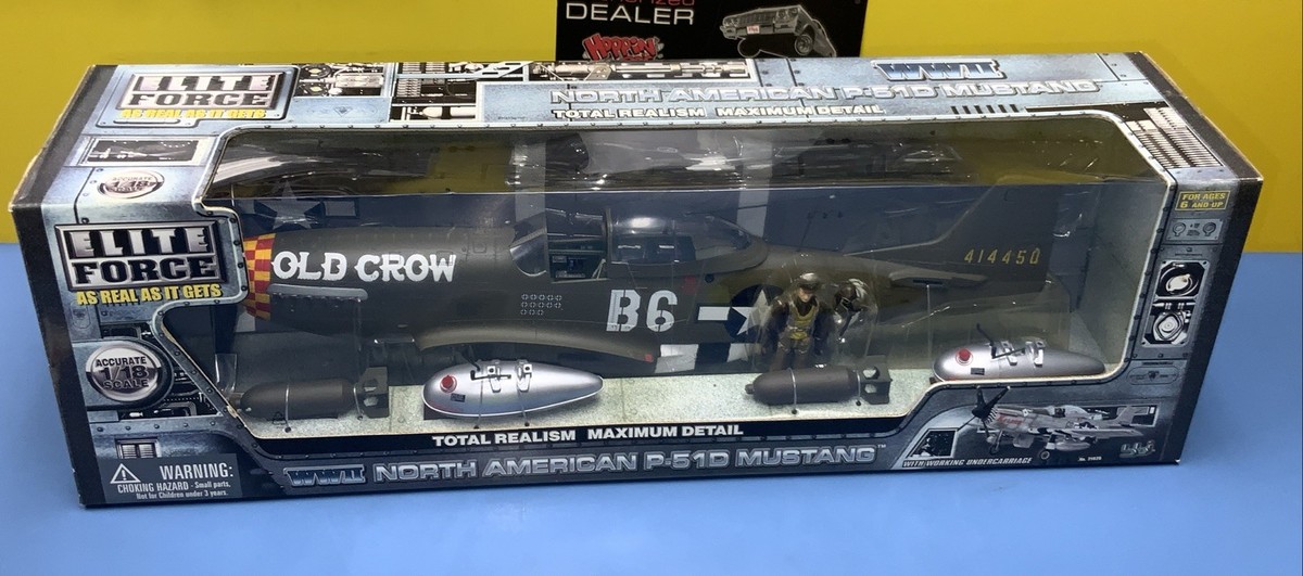 Elite Force WWII North American P-51d Mustang Old Crow Aircraft