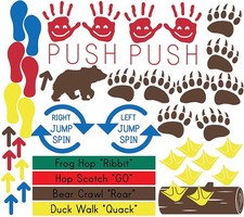 A Higher Class Co. Deluxe Sensory Path Kit - 65 Custom Vinyl Decals