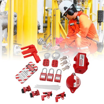 Electrical Lockout Tagout -Kit Mit Leitersperrgerät Und Beschreibbaren