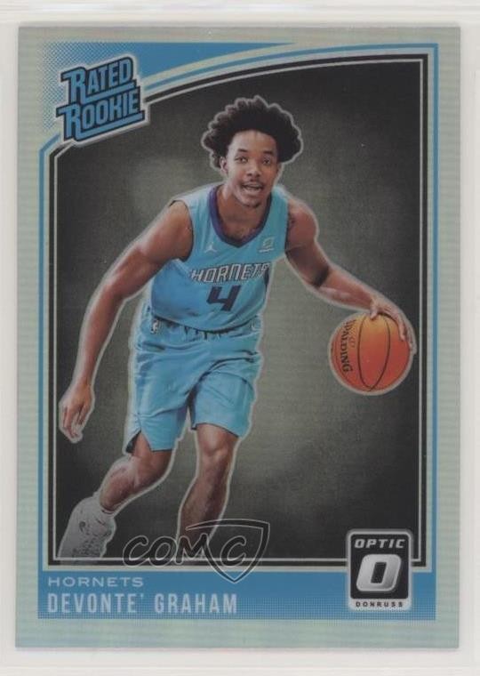 2018 Panini Donruss Optic Rated Holo Prizm Devonte' Graham #189 Rookie RC 10uo