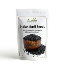 Indian Basil Seeds - Sabja seeds - Sweet Basil -Tukmeria, A Natural Super FOOD 