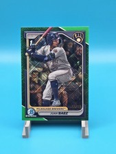 2024 Bowman Chrome Prospects Green Mojo Refractor #BCP-160 Juan Baez /99 Brewers